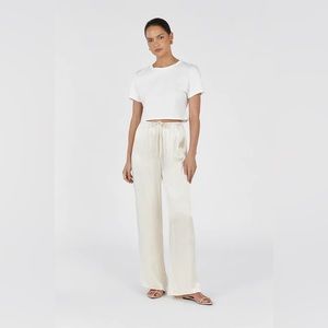 DISSH Mya Cream Satin Pant Size 12